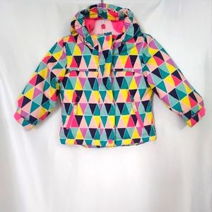 Cat & Jack Colorful Winter Jacket with Hood. Size 18 Months